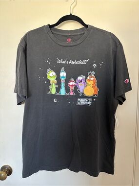 Champion x Space Jam March Madness MonStars Specialty Dye Graphic Tee size M NWT